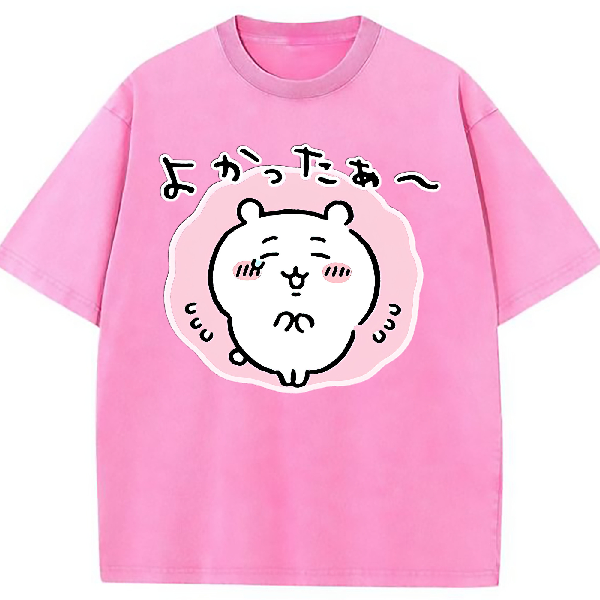 （画像用） ちいかわ ちいかわ Chii-kawa chiikawa 綿100% ヴィンテージ風 半袖Tシャツ（フロントプリント）